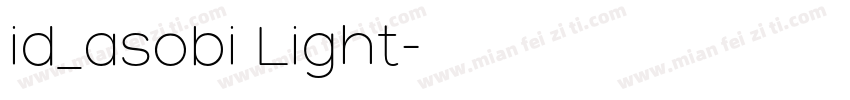 id_asobi Light字体转换